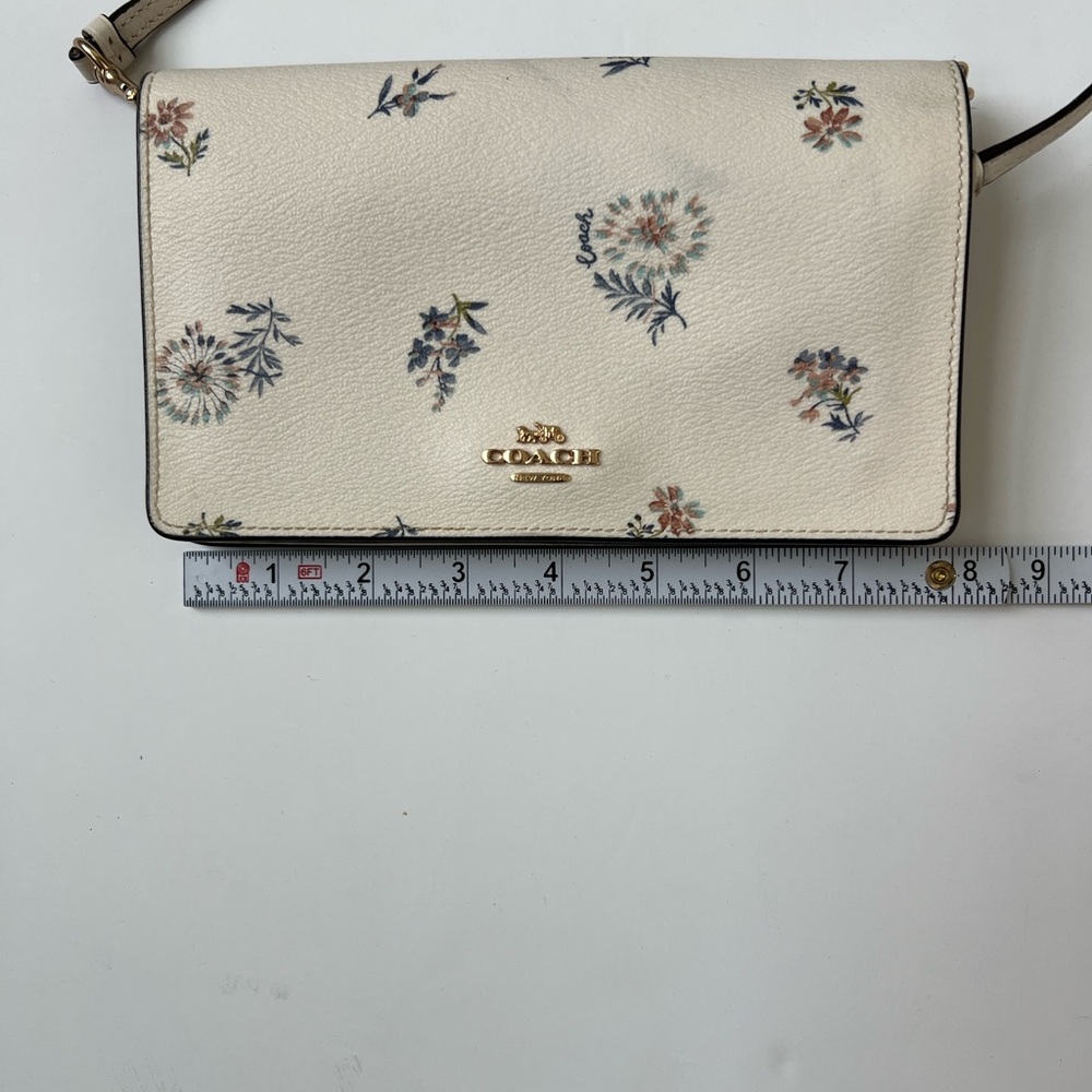 Coach Ivory Floral Crossbody Bag - Picture 4 of 5